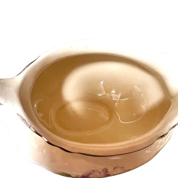 Homer Laughlin Virginia Rose Gravy Boat And Creamer - Picture 9 of 14